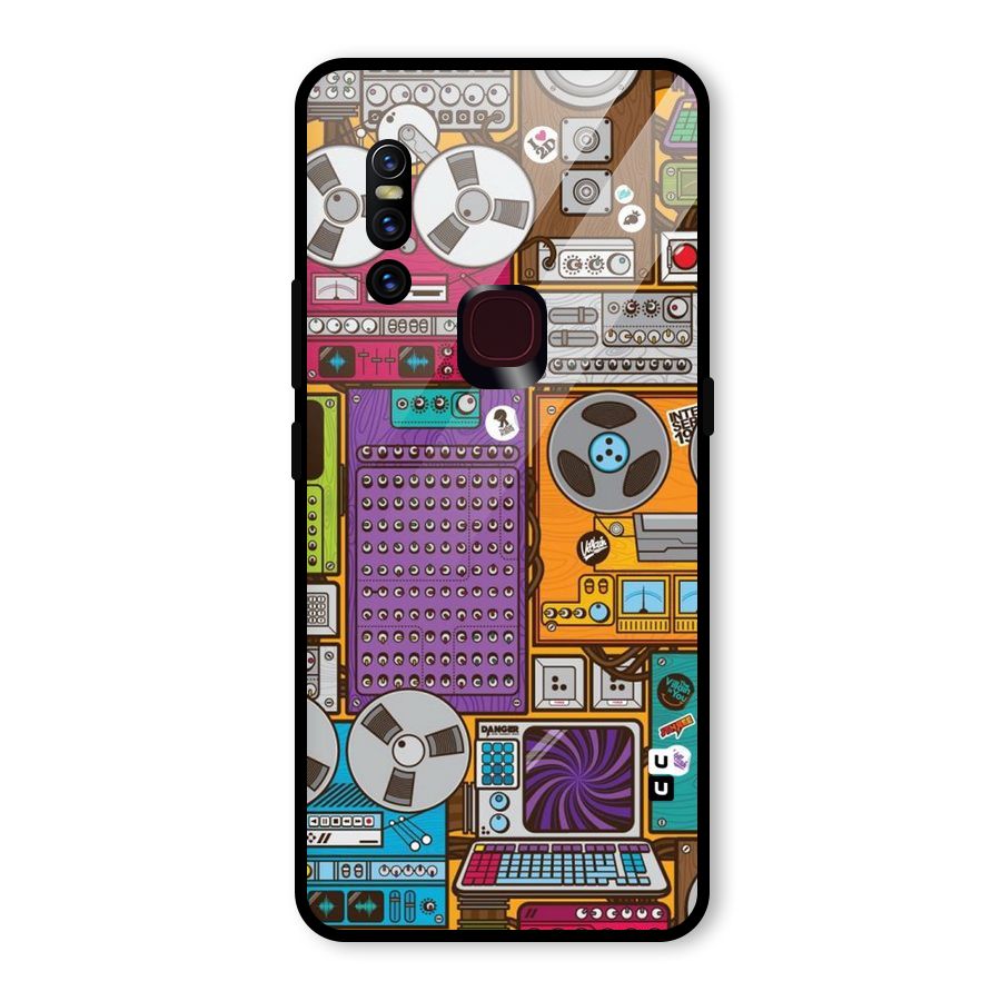 Music Decks Glass Back Case for Vivo V15