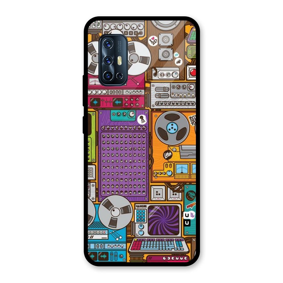 Music Decks Glass Back Case for Vivo V17