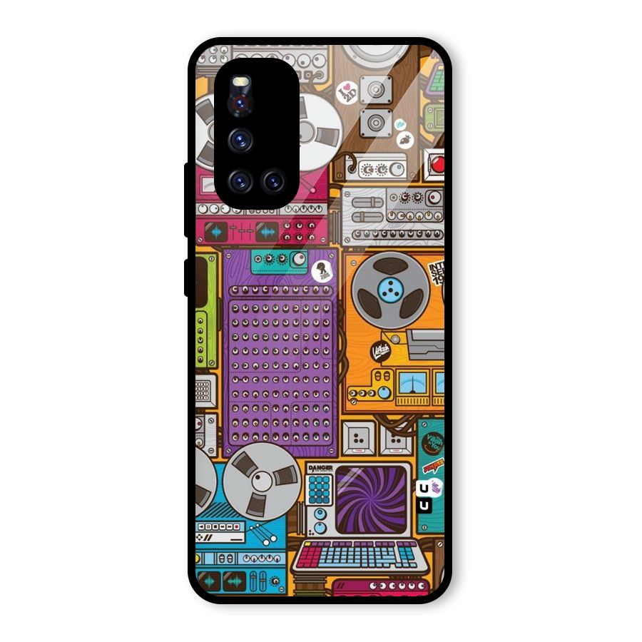 Music Decks Glass Back Case for Vivo V19