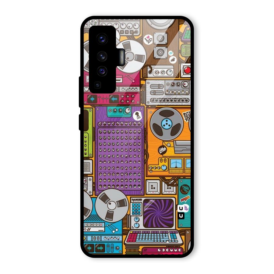Music Decks Glass Back Case for Vivo X50