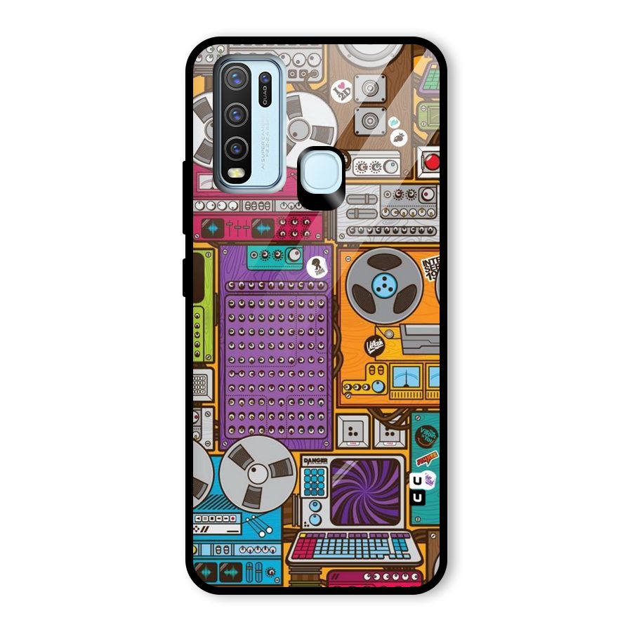 Music Decks Glass Back Case for Vivo Y50