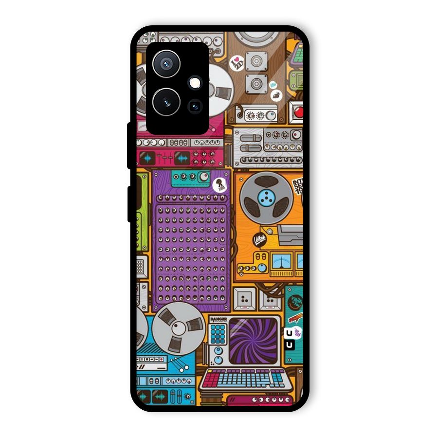 Music Decks Glass Back Case for Vivo Y75 5G