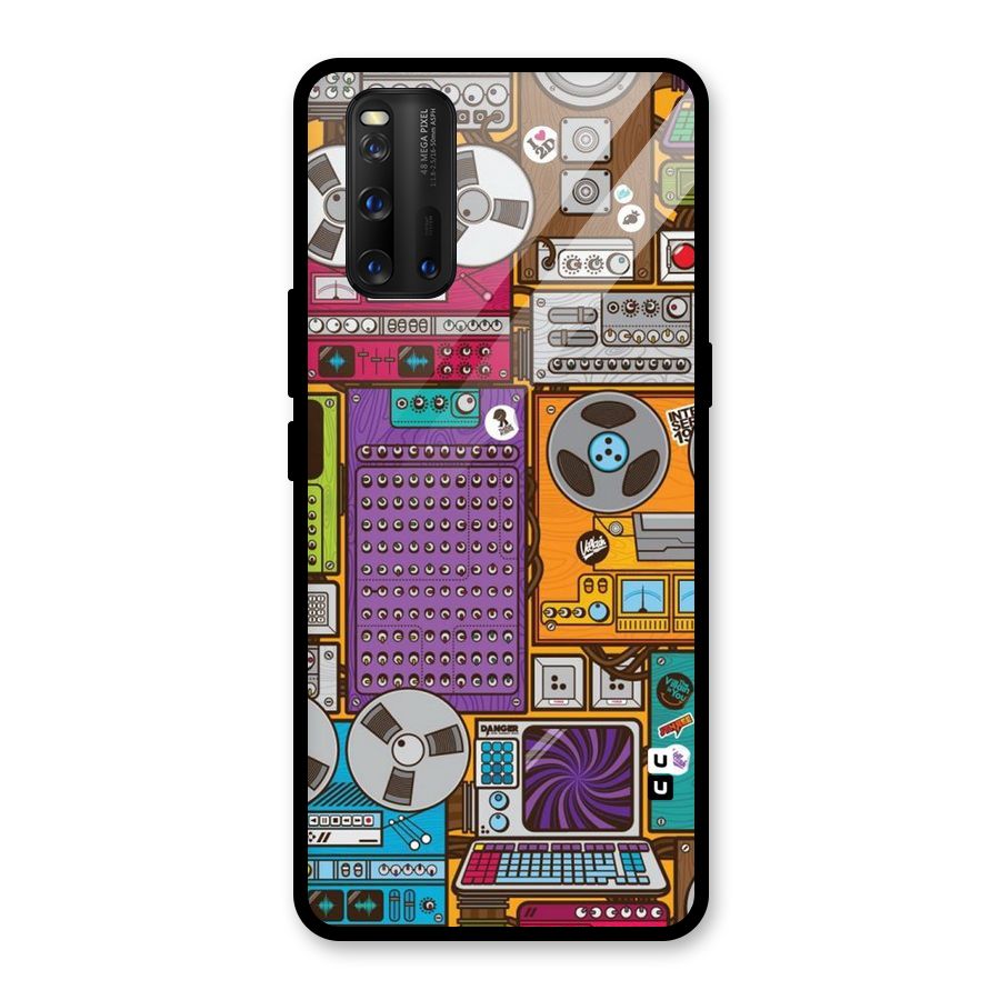 Music Decks Glass Back Case for Vivo iQOO 3