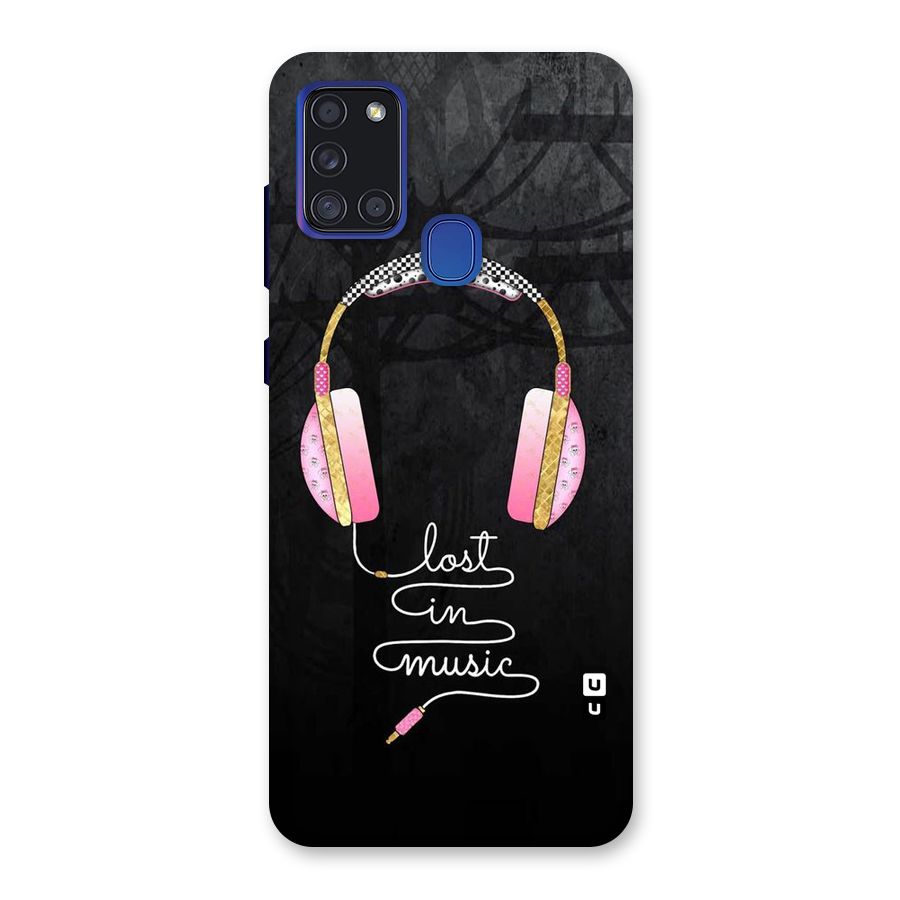 Music Lost Back Case for Galaxy A21s