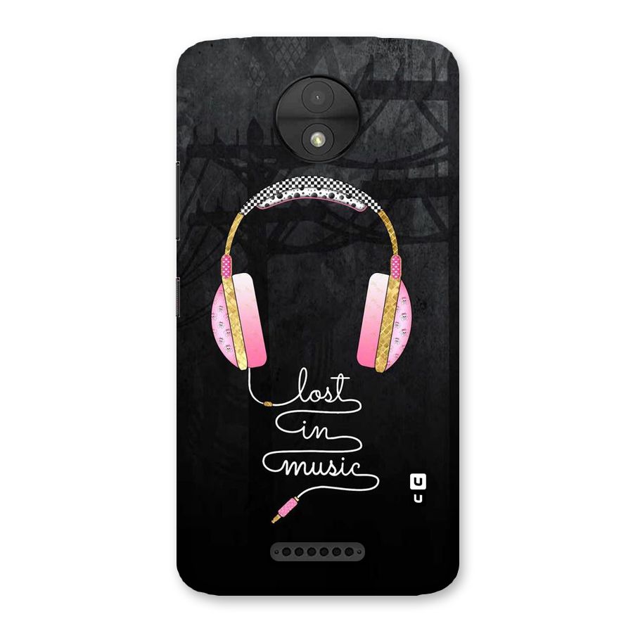 Music Lost Back Case for Moto C