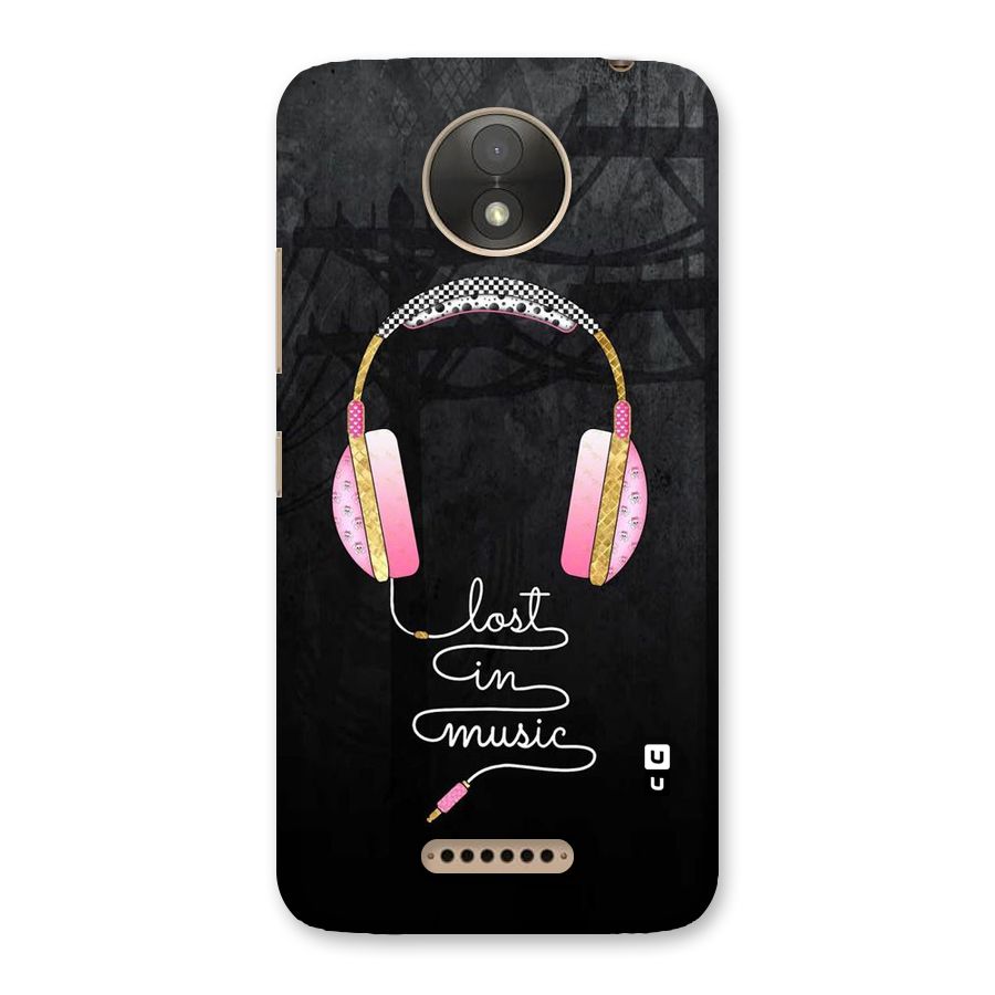 Music Lost Back Case for Moto C Plus