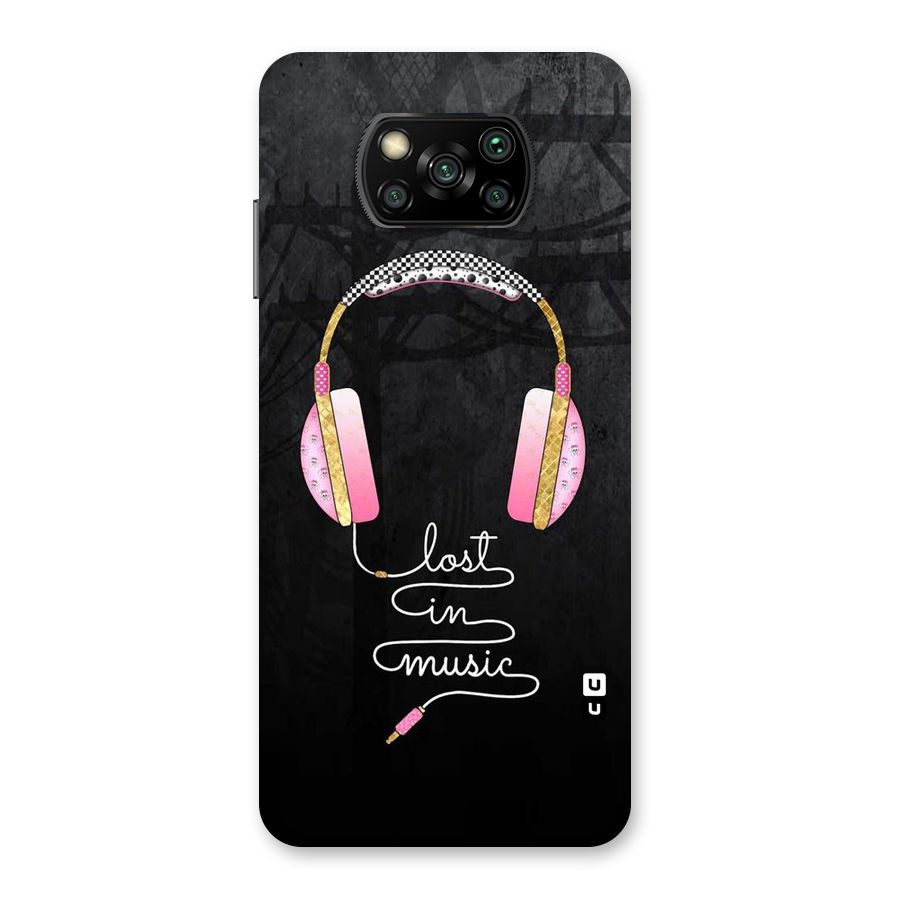 Music Lost Back Case for Poco X3