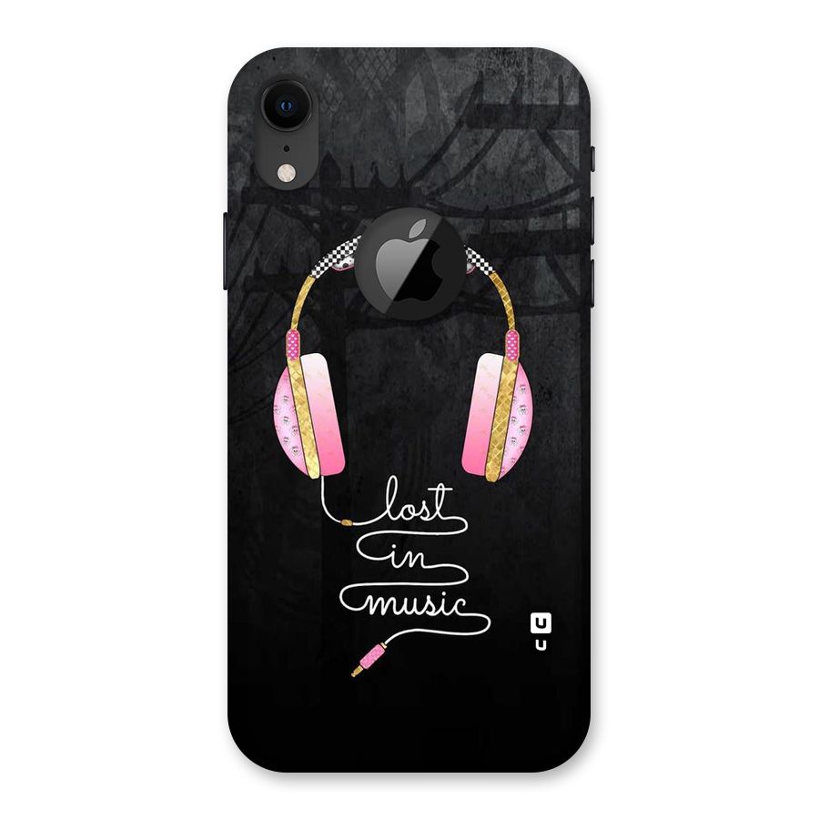 Music Lost Back Case for iPhone XR Logo Cut