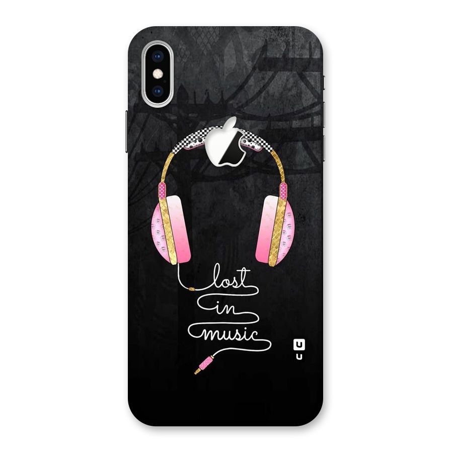 Music Lost Back Case for iPhone XS Max Apple Cut
