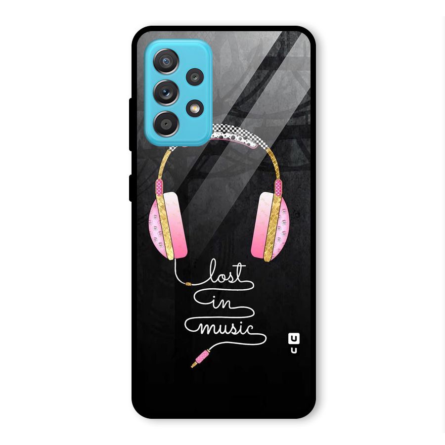 Music Lost Glass Back Case for Galaxy A52
