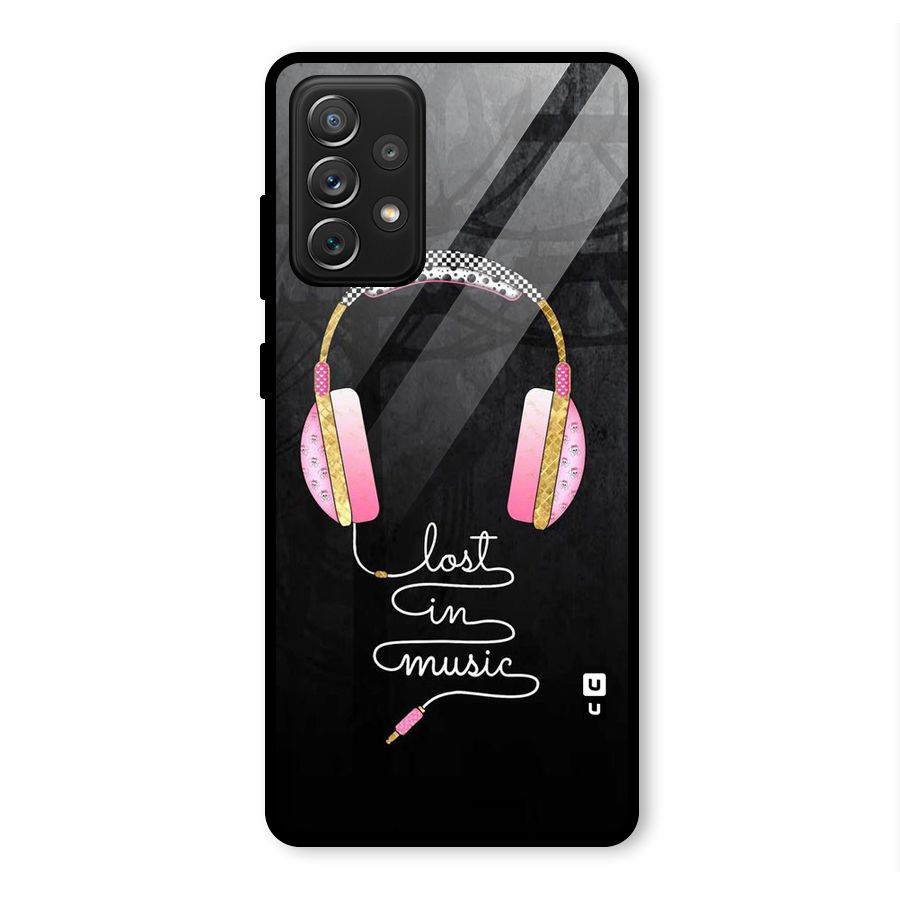 Music Lost Glass Back Case for Galaxy A72