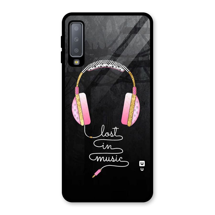Music Lost Glass Back Case for Galaxy A7 (2018)