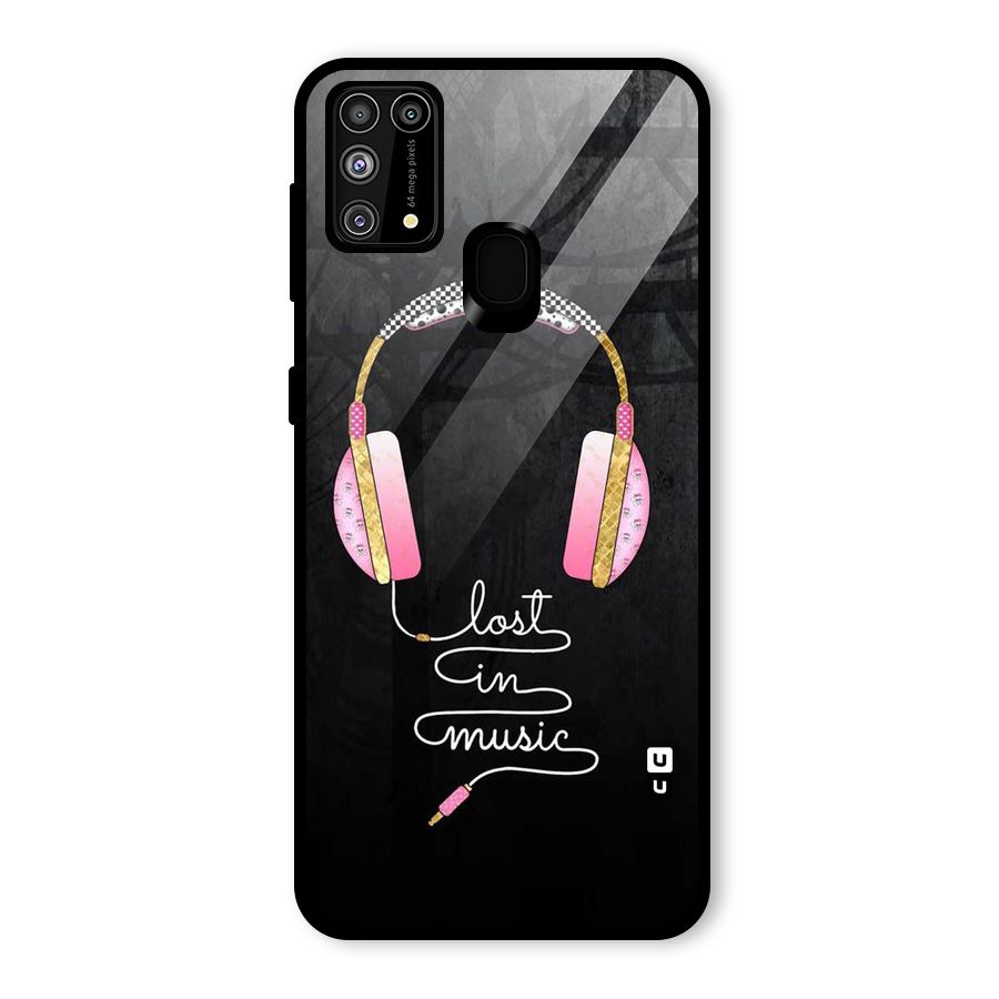Music Lost Glass Back Case for Galaxy F41