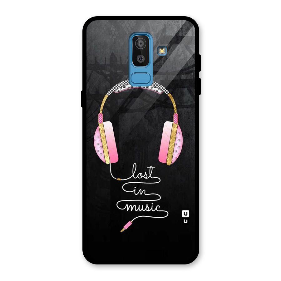 Music Lost Glass Back Case for Galaxy J8