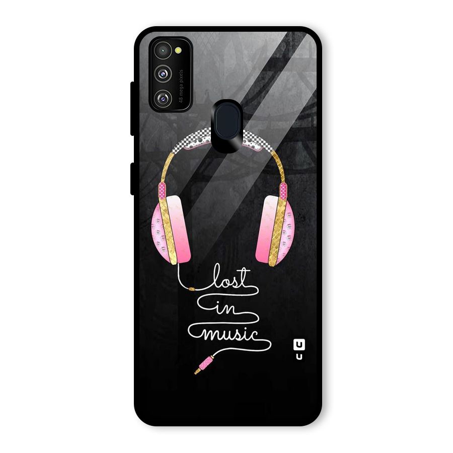 Music Lost Glass Back Case for Galaxy M30s