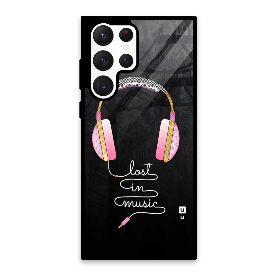 Music Lost Glass Back Case for Galaxy S22 Ultra 5G