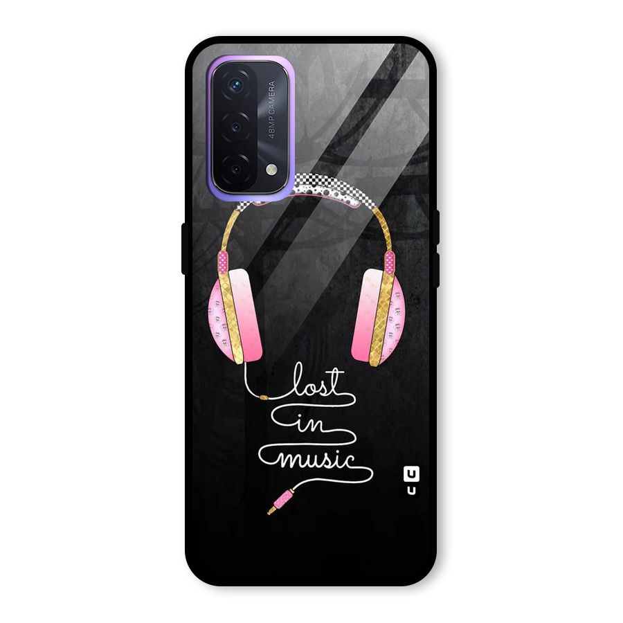 Music Lost Glass Back Case for Oppo A74 5G