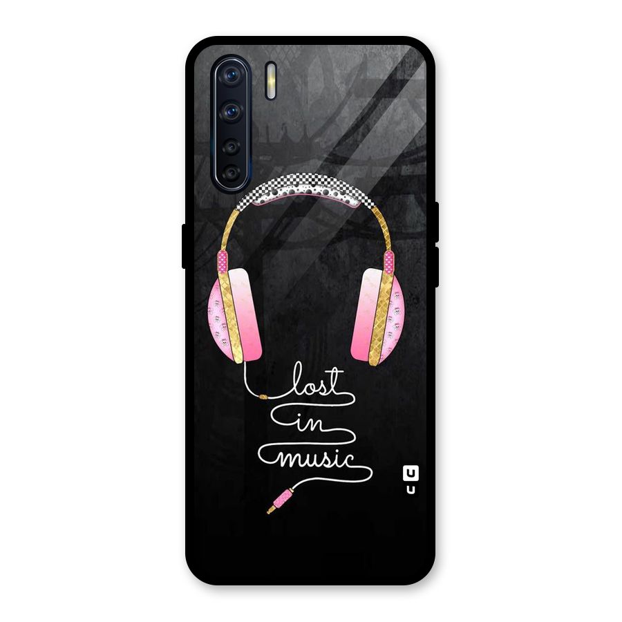 Music Lost Glass Back Case for Oppo F15