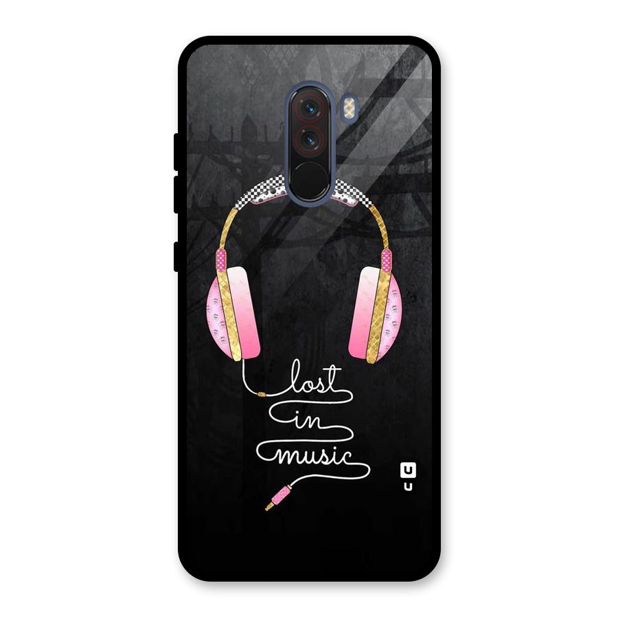 Music Lost Glass Back Case for Poco F1