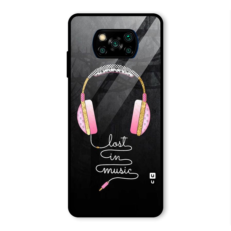 Music Lost Glass Back Case for Poco X3 Pro
