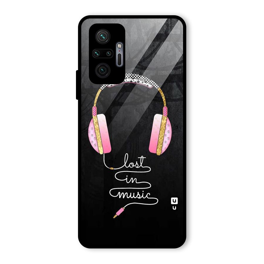Music Lost Glass Back Case for Redmi Note 10 Pro Max