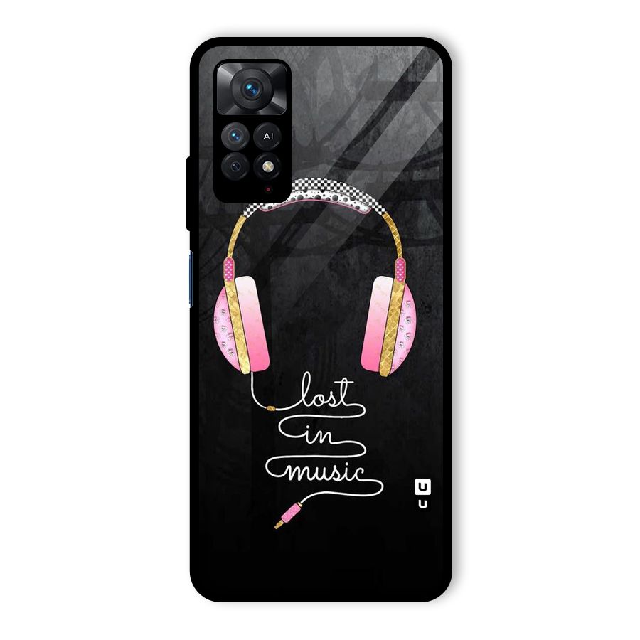 Music Lost Glass Back Case for Redmi Note 11 Pro