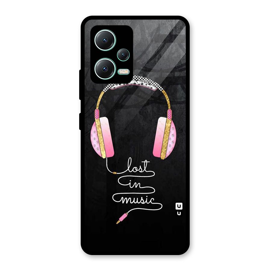Music Lost Glass Back Case for Redmi Note 12 5G