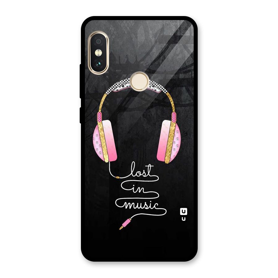 Music Lost Glass Back Case for Redmi Note 5 Pro