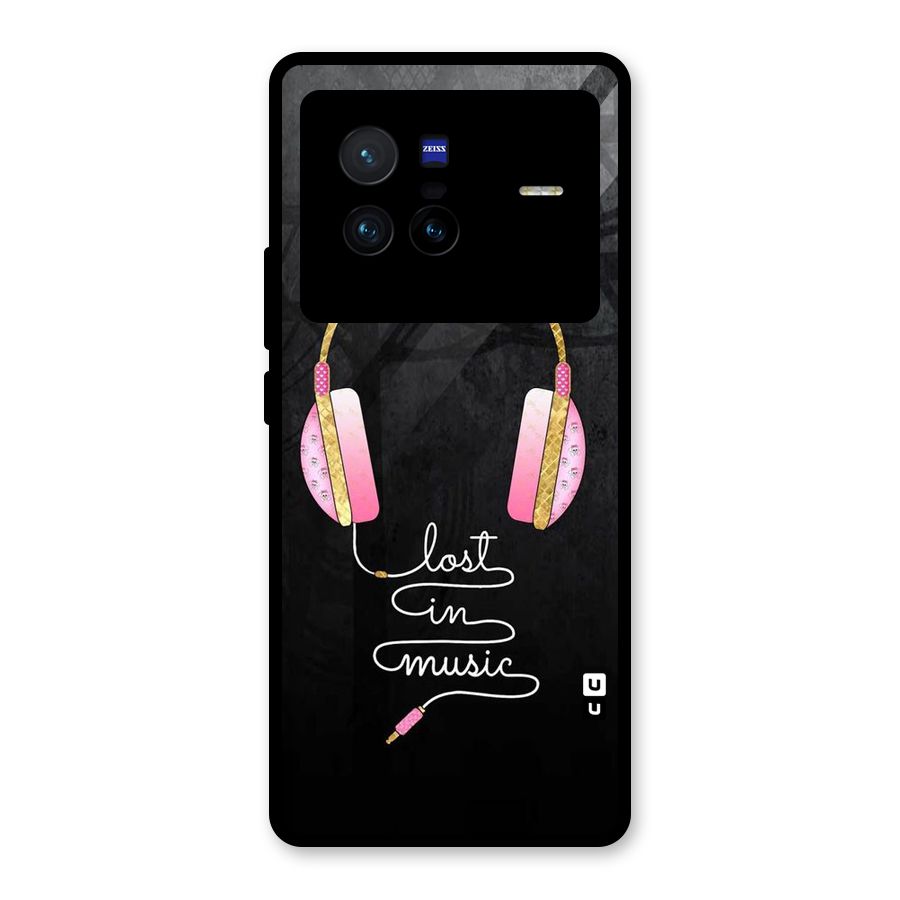 Music Lost Glass Back Case for Vivo X80
