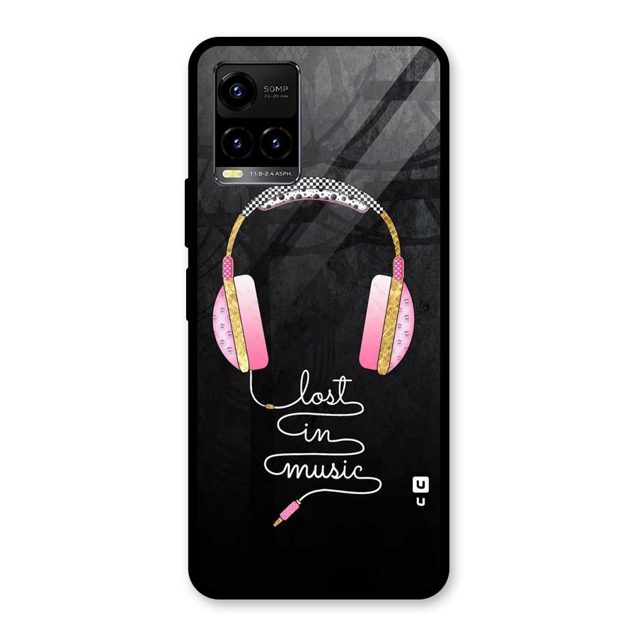 Music Lost Glass Back Case for Vivo Y21A