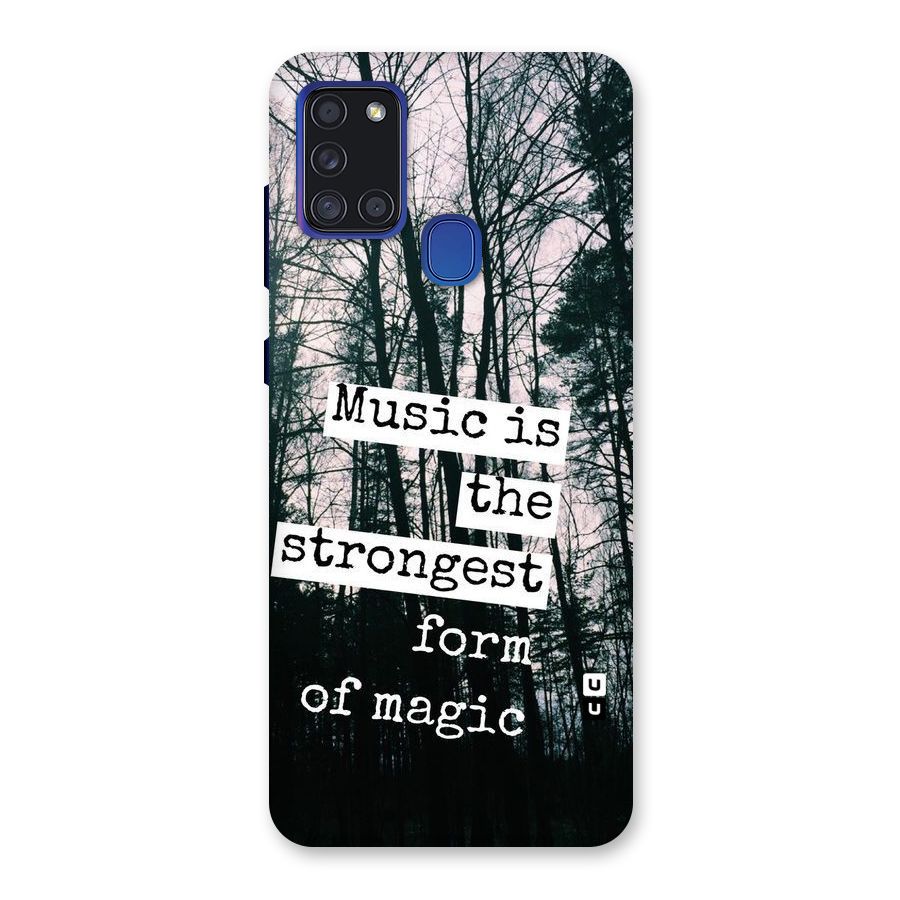 Music Magic Back Case for Galaxy A21s