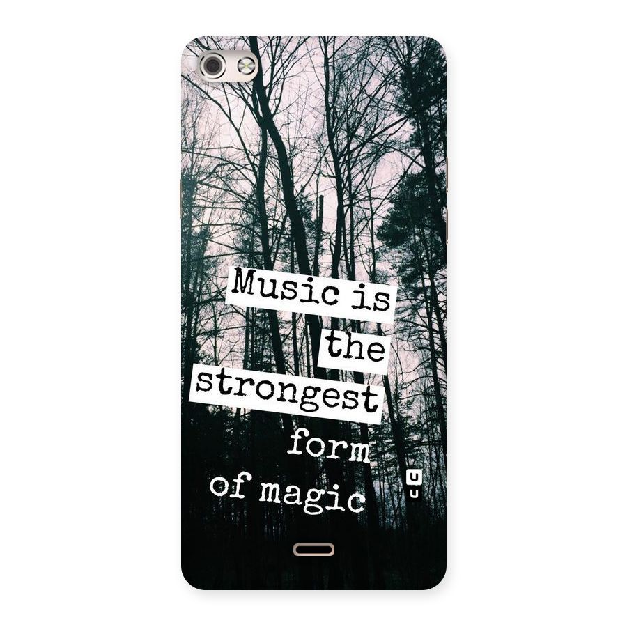 Music Magic Back Case for Micromax Canvas Silver 5
