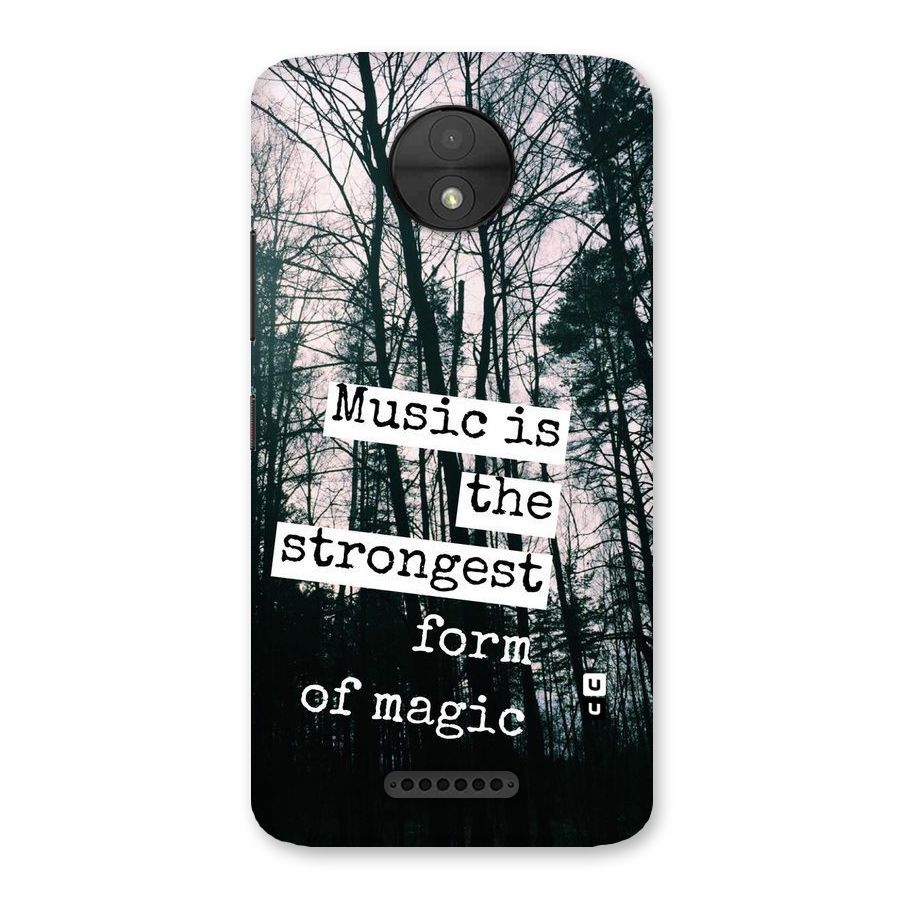 Music Magic Back Case for Moto C