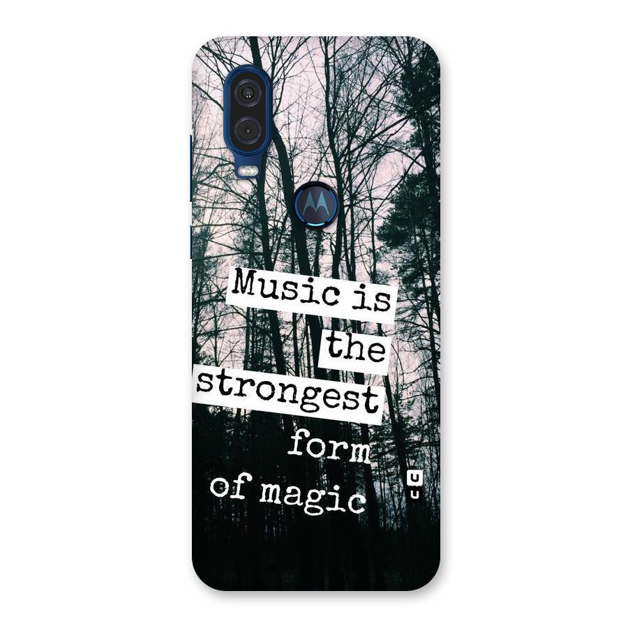 Music Magic Back Case for Motorola One Vision