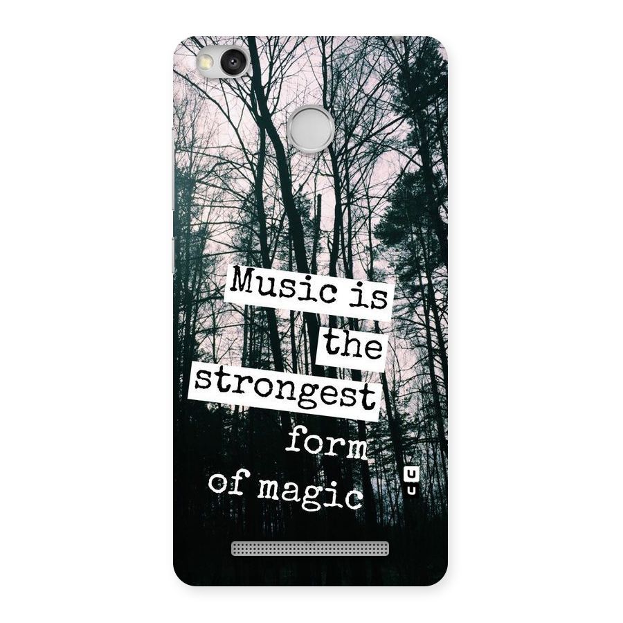 Music Magic Back Case for Redmi 3S Prime