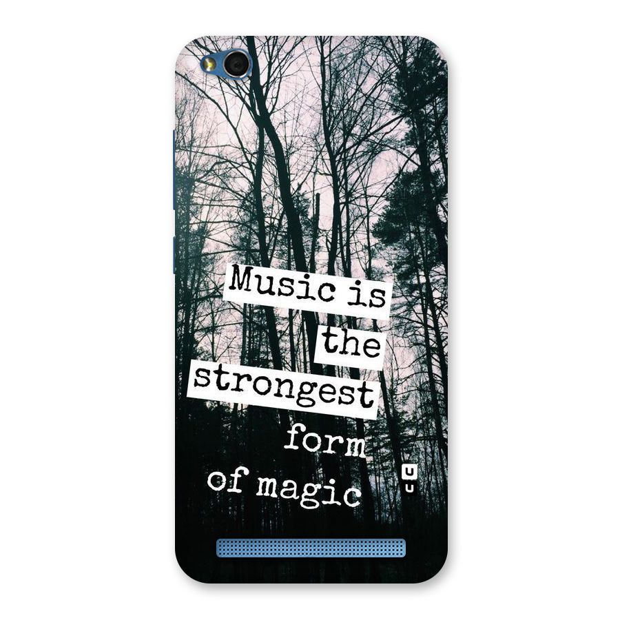 Music Magic Back Case for Redmi 5A