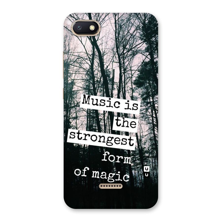 Music Magic Back Case for Redmi 6A