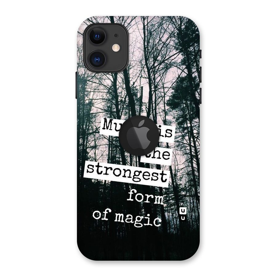 Music Magic Back Case for iPhone 11 Logo Cut