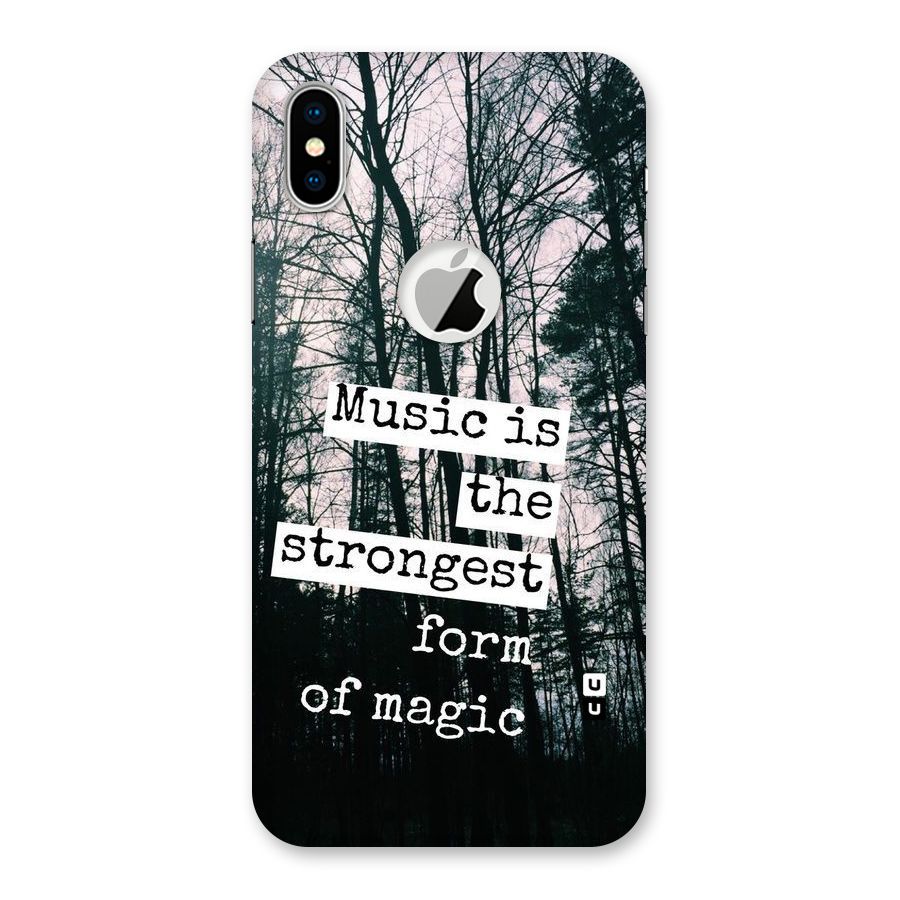Music Magic Back Case for iPhone XS Logo Cut
