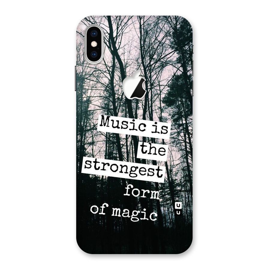 Music Magic Back Case for iPhone XS Max Apple Cut