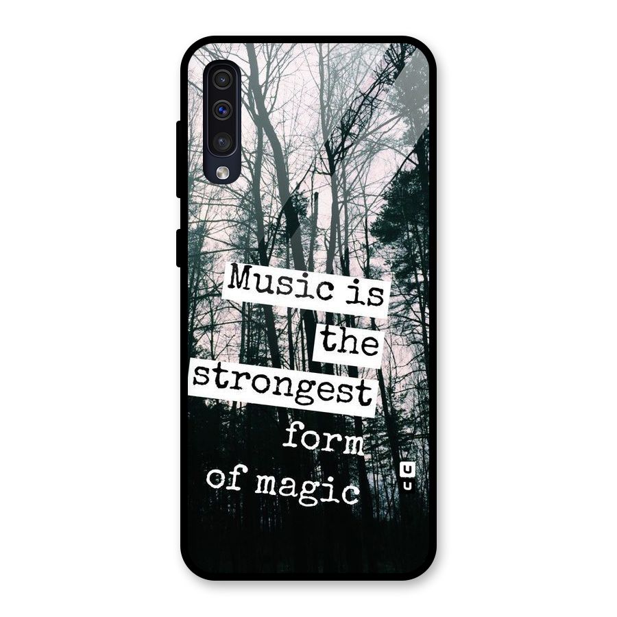 Music Magic Glass Back Case for Galaxy A30s