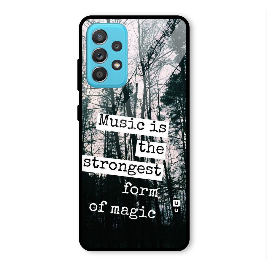 Music Magic Glass Back Case for Galaxy A52