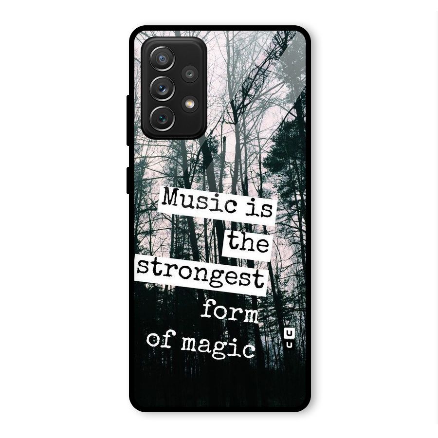 Music Magic Glass Back Case for Galaxy A72