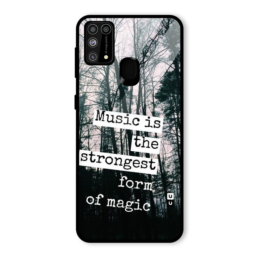 Music Magic Glass Back Case for Galaxy F41