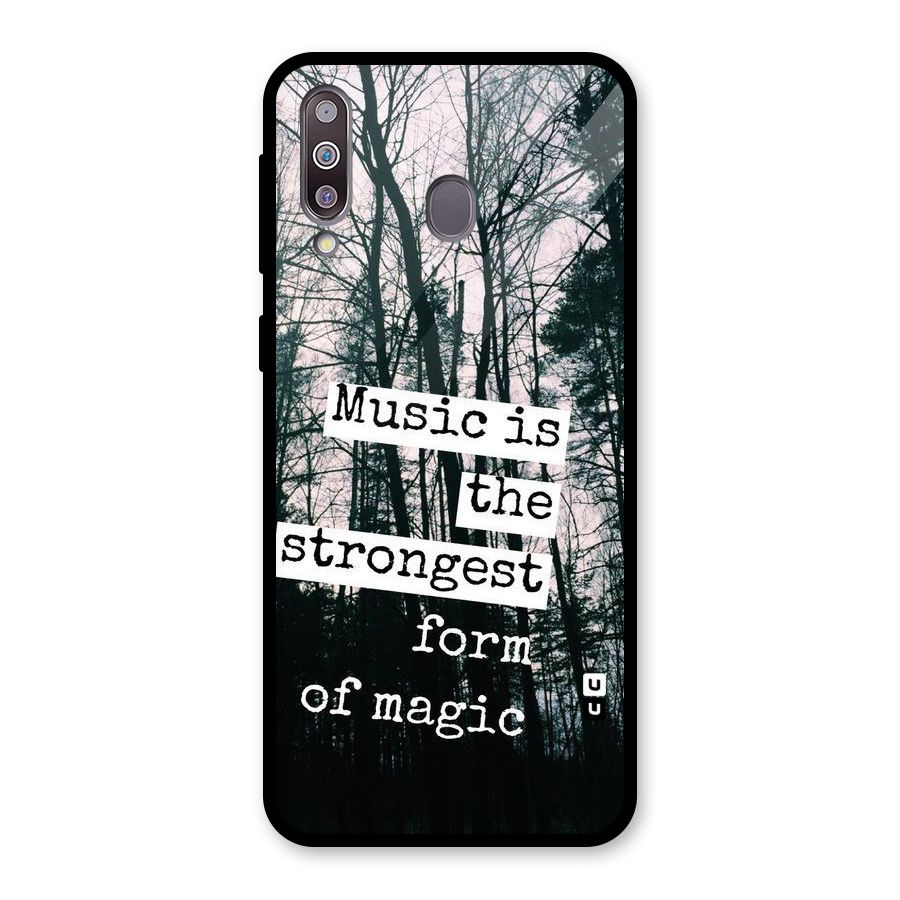 Music Magic Glass Back Case for Galaxy M30