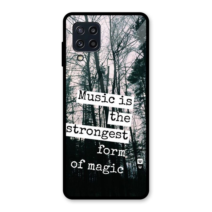Music Magic Glass Back Case for Galaxy M32