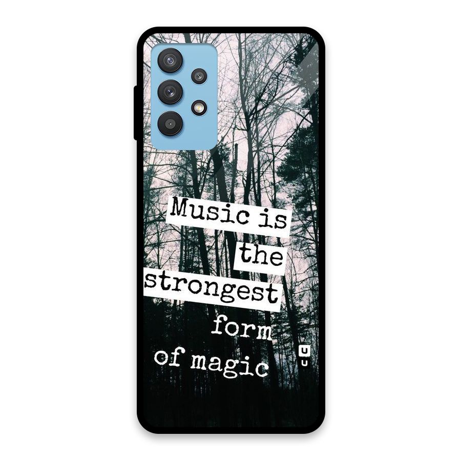 Music Magic Glass Back Case for Galaxy M32 5G