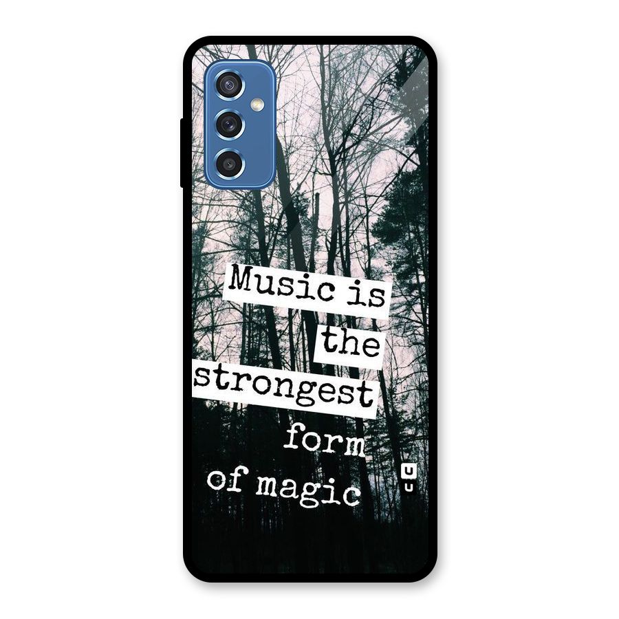 Music Magic Glass Back Case for Galaxy M52 5G