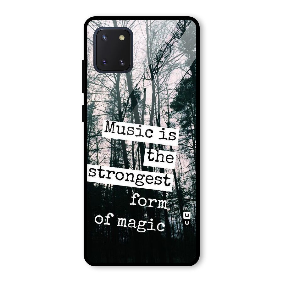 Music Magic Glass Back Case for Galaxy Note 10 Lite