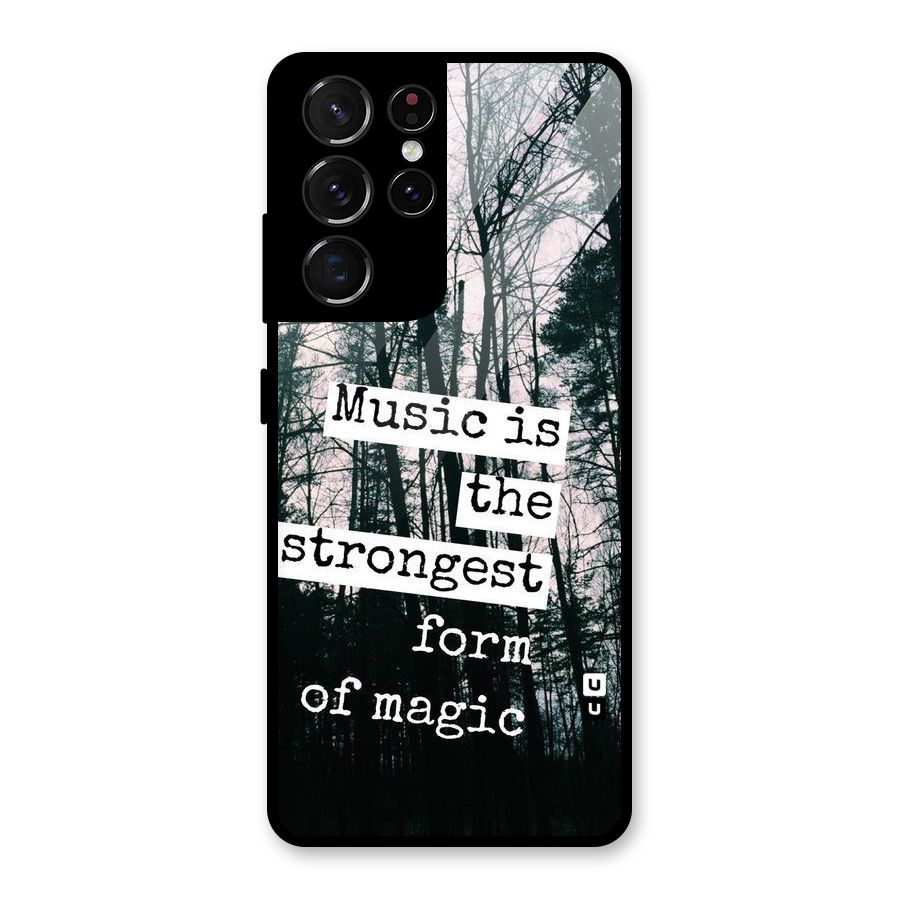 Music Magic Glass Back Case for Galaxy S21 Ultra 5G